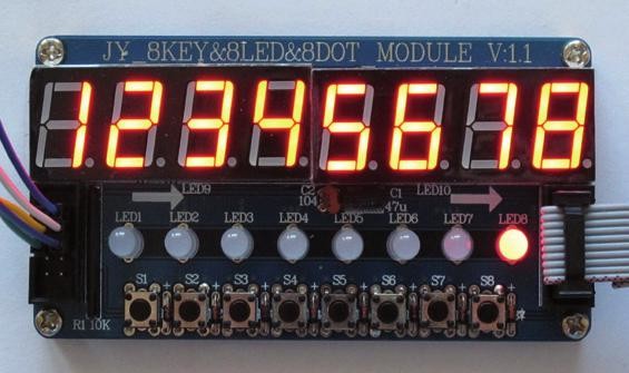 AVRboard03 kit a modul s řadičem LED TM1638 8.jpg